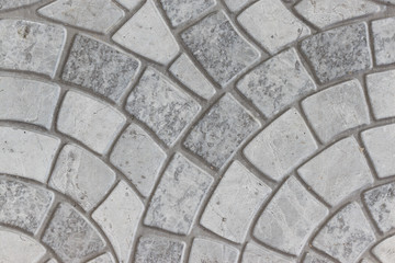 Background of stone floor texture in park