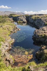 Fototapeta na wymiar Thingvellir valley - Iceland.