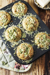Spinach And Cheese Muffins