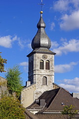 Fototapeta premium Altstadt von STOLBERG mit Kirche St. Lucia ( bei Aachen - NRW )