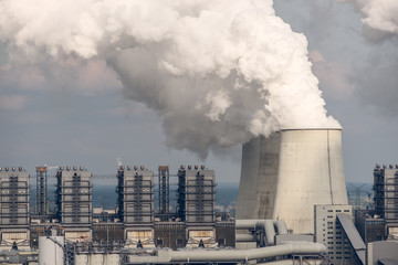 Smoking pipes of thermal power plant