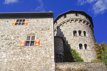 Burg Stolberg über der Altstadt von STOLBERG ( NRW )