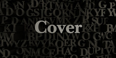 Cover - Stock image of 3D rendered metallic typeset headline illustration.  Can be used for an online banner ad or a print postcard.