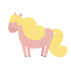 Cartoon Horse or Pony. Vector