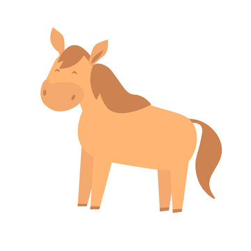 Cartoon Horse or Pony. Vector