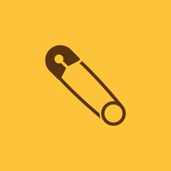 Safety pin icon. vector design. Safety pin symbol. web. graphic. JPG. AI. app. logo. object. flat. image. sign. eps. art. picture