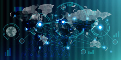 Futuristic HUD infographics