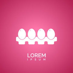 Egg icon. Protein sign