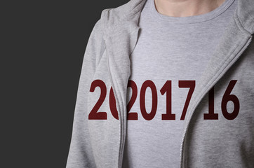 2017 print reveal on t-shirt