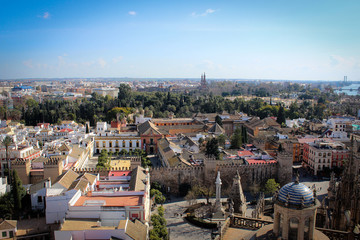 Obraz premium City of Seville panorama, Spain