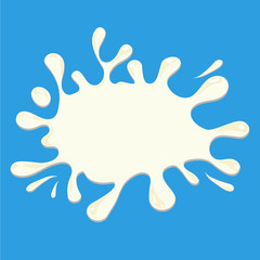 white milk splash