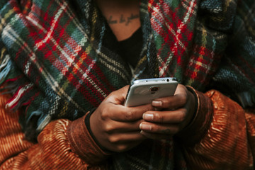 girl with mobile phone