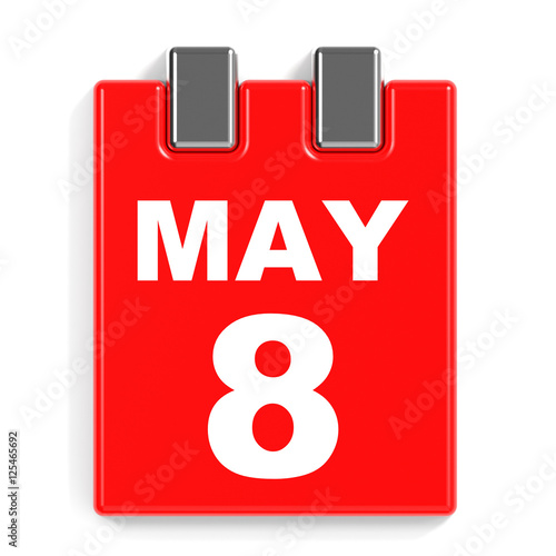  May 8 Calendar On White Background Stock Photo And Royalty free 