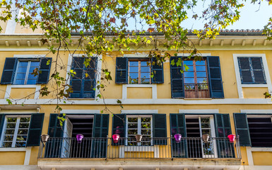 Flower Pots on Balcony Railing © dbvirago