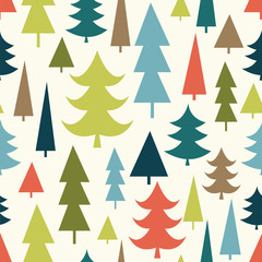 retro christmas tree pattern
