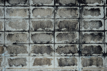 Old and Stained Exterior Brick Wall