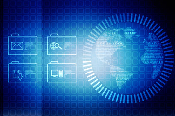 globe internet connecting,2d illustration
