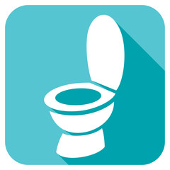 toilet bowl flat icon