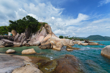 the beach