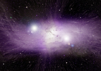 galaxy in a free space