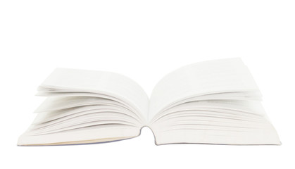 open book isolated with clipping path