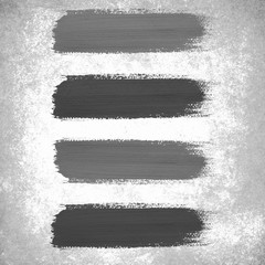 Gray brush stroke on grunge background