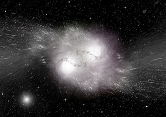 galaxy in a free space