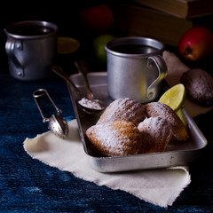 Homemade biscuits madeleines