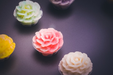 Asian sweet cake, Phakakrong is modern dessert of Thailand.