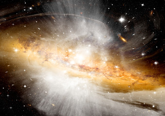 Obraz premium galaxy in a free space