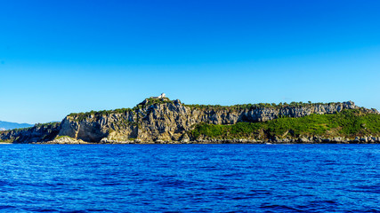 Naklejka premium Lighthouse of Cape Milazzo, Sicily
