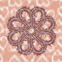 Seamless pattern with hearts.