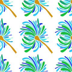 Fototapeta premium Floral seamless background