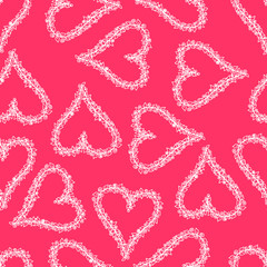Seamless pattern with hearts.