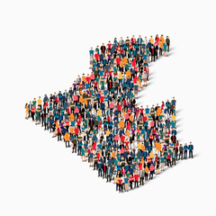 people map country algeria vector