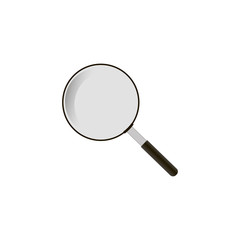Realistic Magnifier icon vector
