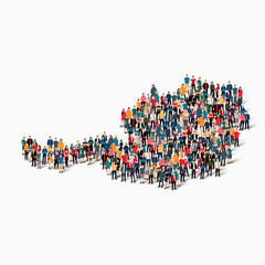 people map country austria vector