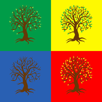 albero quattro stagioni