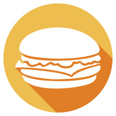 hamburger flat icon