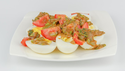 tomatoes ,eggs and curry