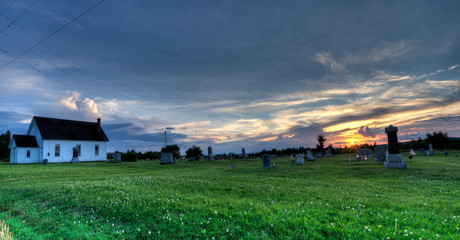 Cemetery Sunset