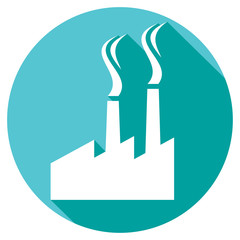 industrial plant flat icon