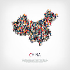 people map country china vector