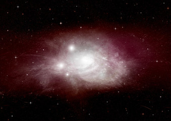 galaxy in a free space