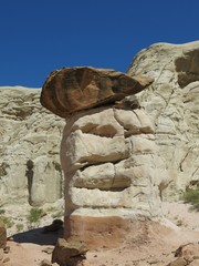 toadstool rock formation,  Grand Staircase Escalante National Monument
