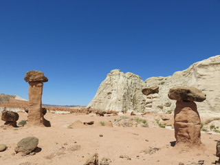 toadstool rock formation,  Grand Staircase Escalante National Monument
