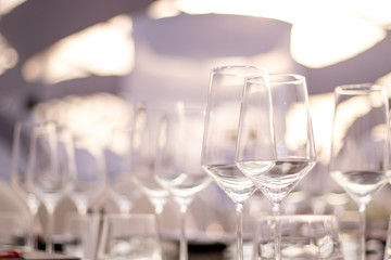 Party Setting with Bokeh Background