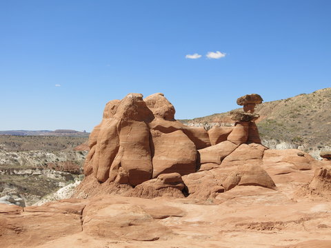 toadstool rock formation,  Grand Staircase Escalante National Monument
