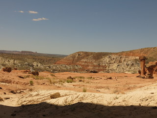 toadstool rock formation,  Grand Staircase Escalante National Monument
