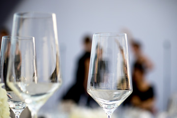 Party Setting with Bokeh Background